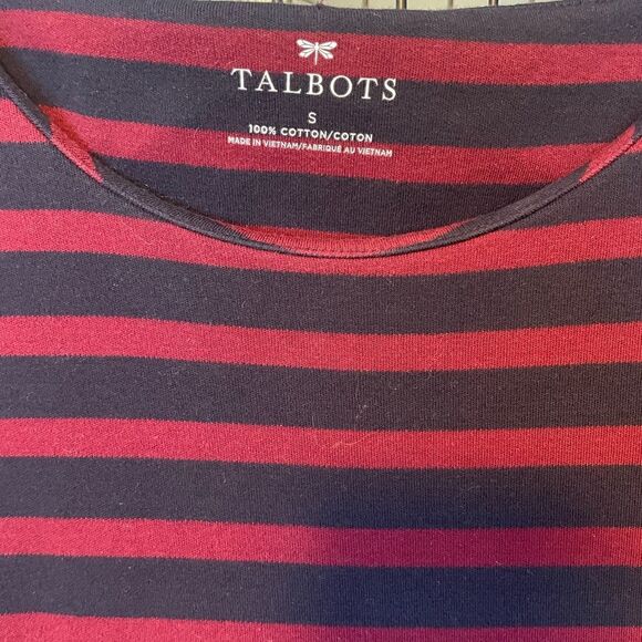 Talbots Nautical Striped Pullover Dress Women Size Small - Picture 3 of 5